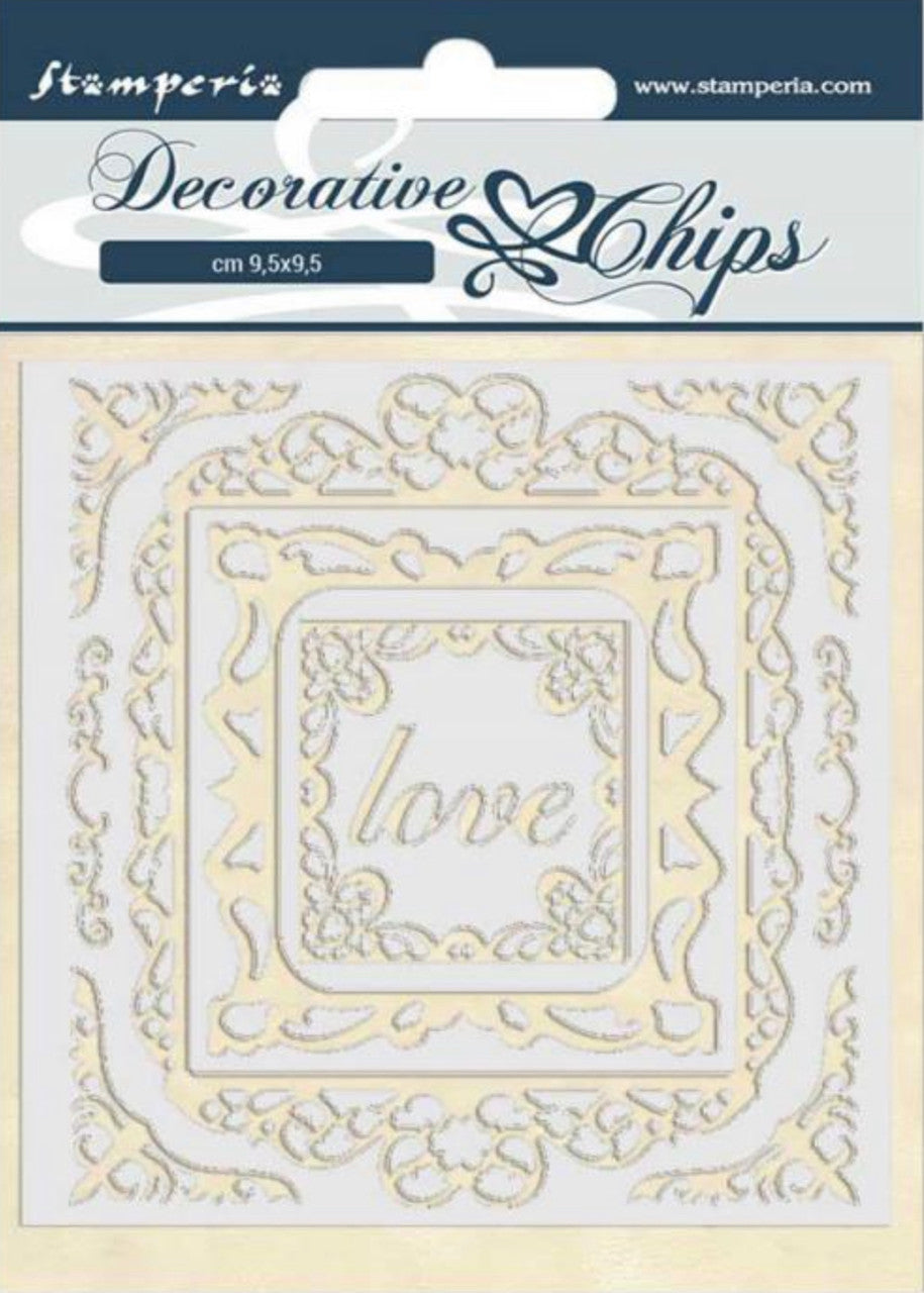 Stamperia Decorative Chips - Atelier Des Arts Love Frames